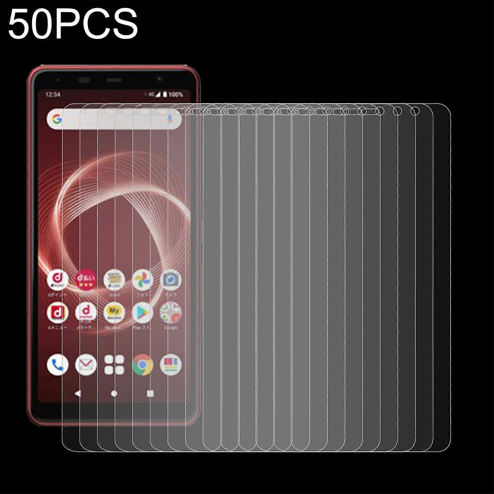 50 ks 0,26 mm 9H 2,5D fólia z tvrdeného skla pre šípy Fujitsu Be4 Plus pre šípy Fujitsu Be4 Plus (50 ks)