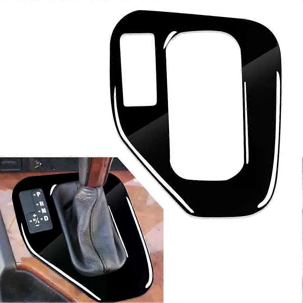 Glossy Black Car Console Gear Shift Cover Decoration Sticker compatible for B-M-W 5 Series E39 1998 1999 2000 2001 2002 2003 2004 2005 LHD