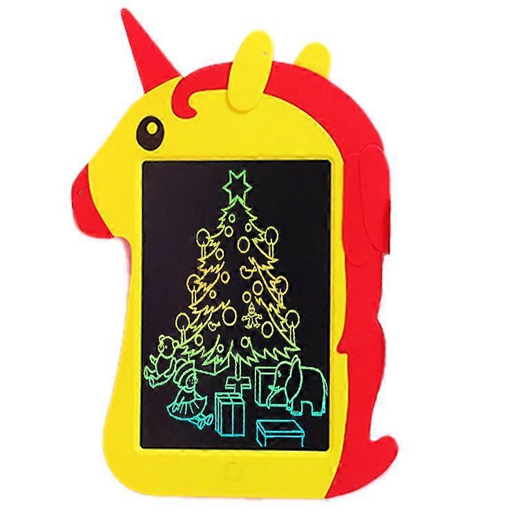 Children's digital color drawing board with LCD screen, 8.5-inch tablet + pen(red and yellow)