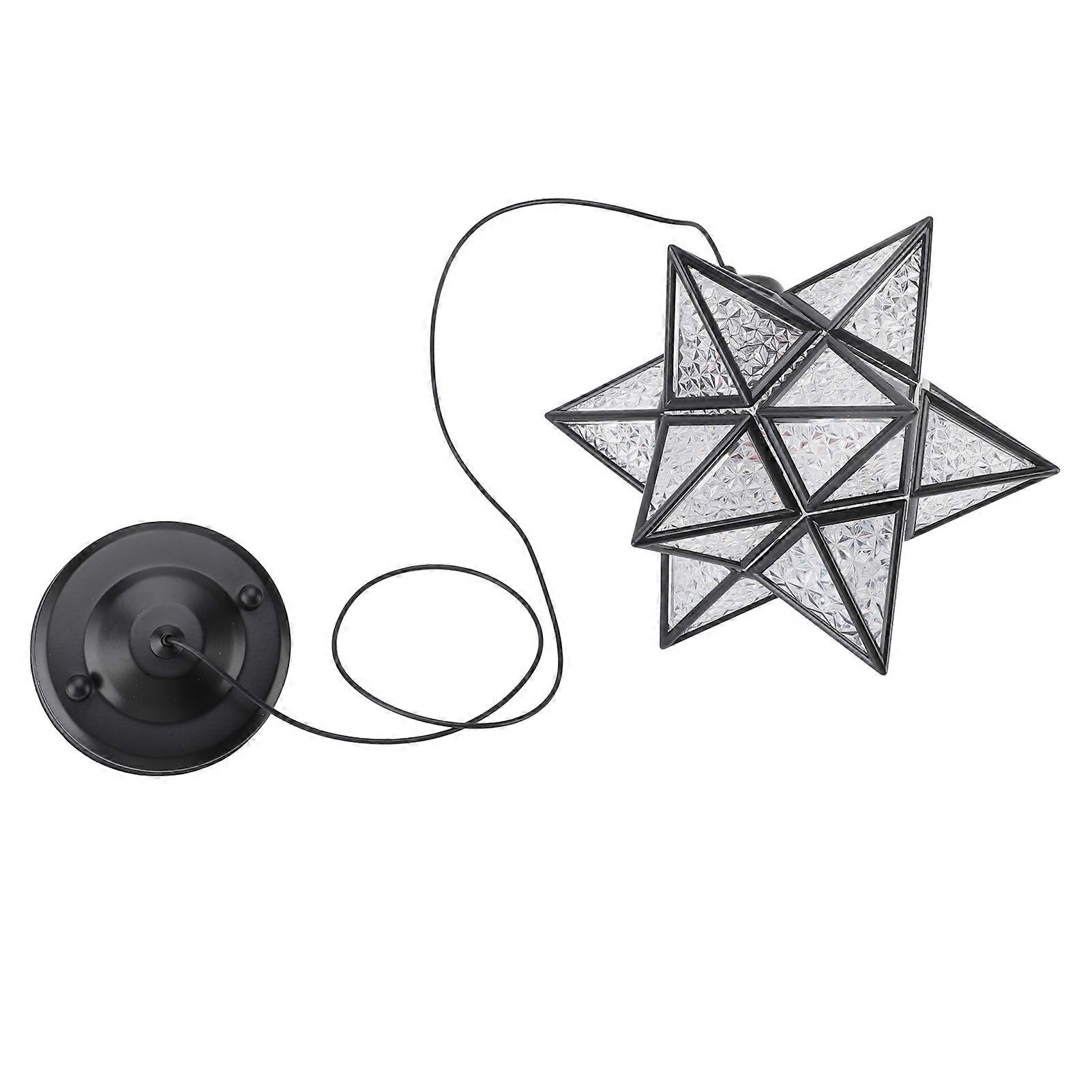 Pendant Light 3 Color Temp LED E26 Bulb Decorative Clear Lampshade Ceiling Hanging Lamp for Living Room Bedroom Hallway