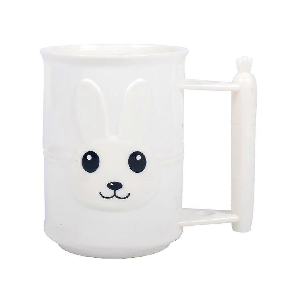 Bunny Creative Toothbrush Toothpaste Holder Cup Bathroom Wash Gargle Cups Beige