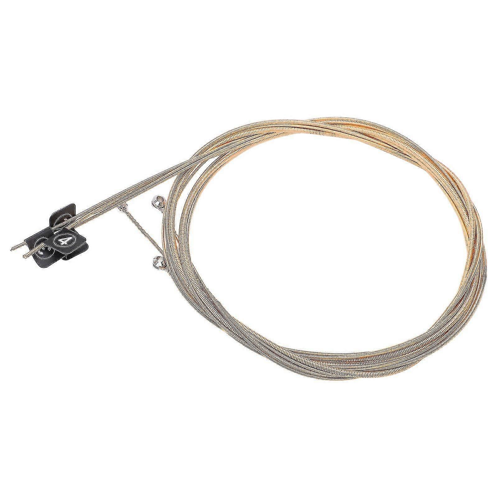 4Pcs Bass String Metal G D A E 4 Notes Instrument Accessory Set Kit for Replacement