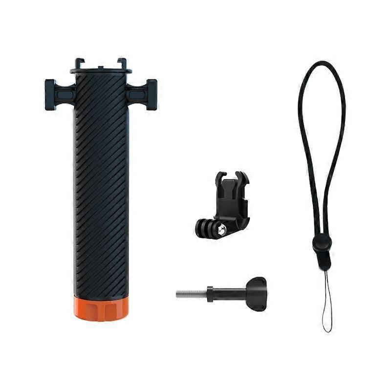 Buoyant Anti-Sink Dive Handle With Dual Cold Shoe Mounts for Action Cameras