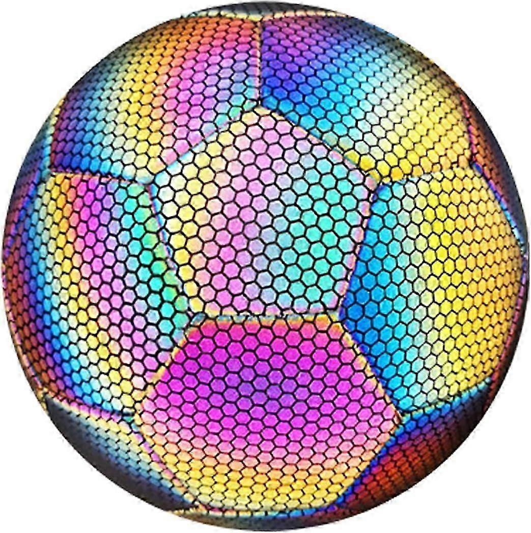 Pallone da calcio fosforescente taglia 4 e 5, palla luminosa per partite e allenamenti notturni