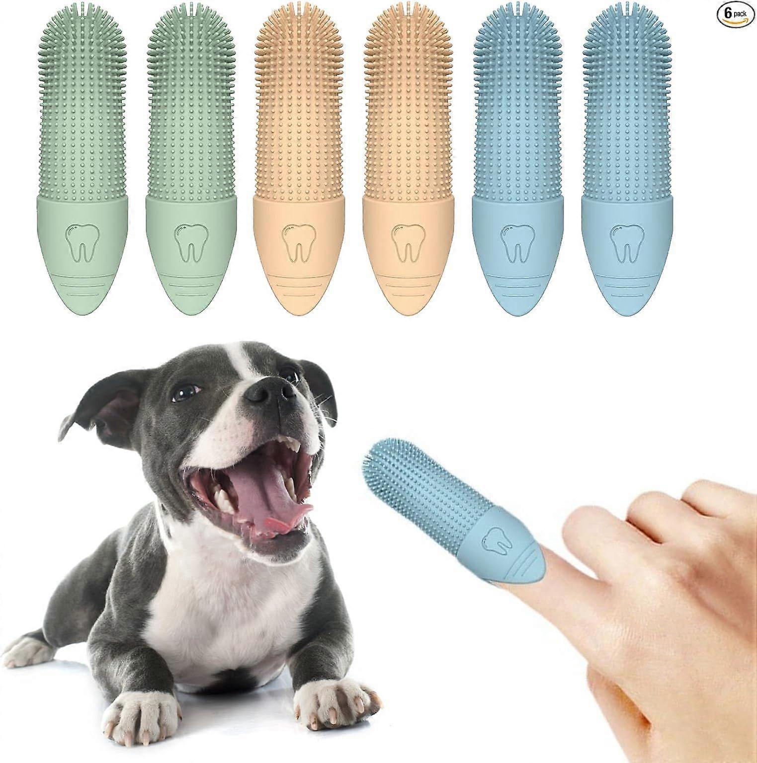 Pieces Silicone Pet Teeth Brush, Cat Toothbrush Dog Toothbrush, Puppy Silicone Toothbrush for Cats and Small Pets