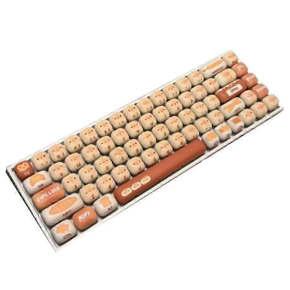 Bread Keyboard, Bread Keycaps, Wonderbun Toasted Bread DIY Keycaps 138 Keys