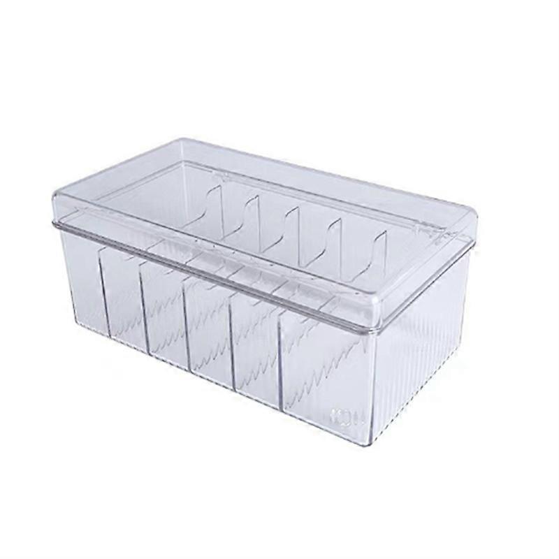 Plastic Cord Storage Box with Lid, Cable Organizers Case (Clear)