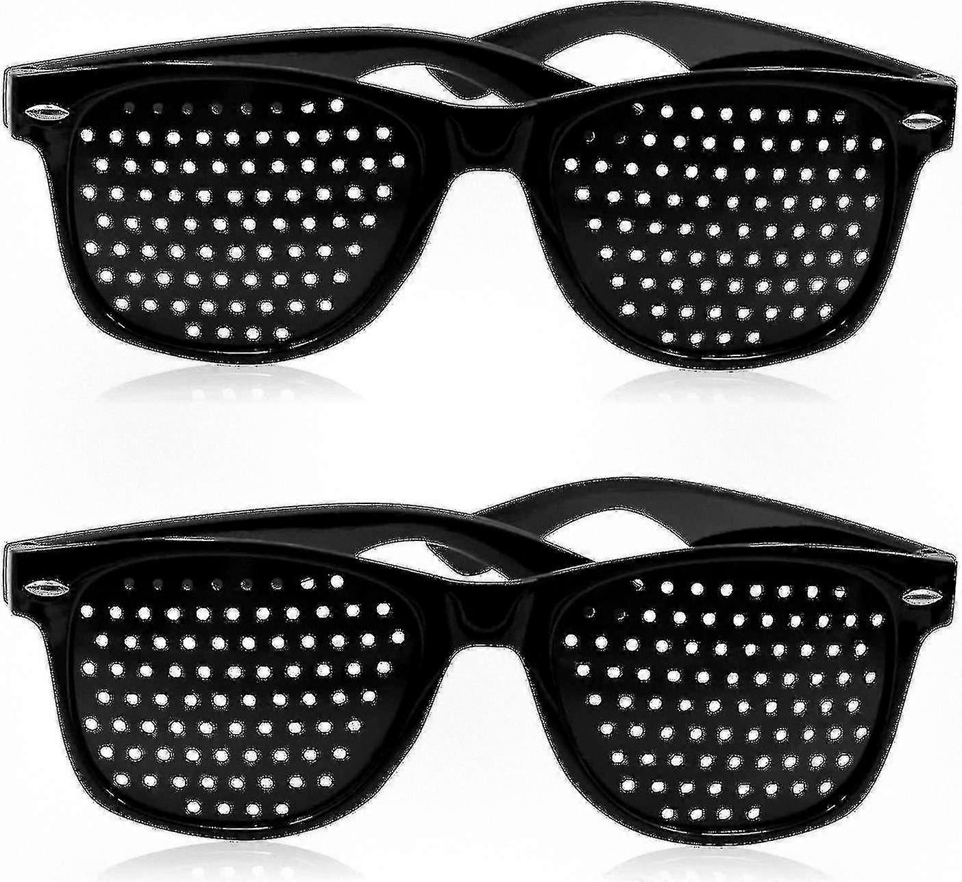 Set of 2 Vision Improvement Pinhole Glasses, Unisex Design for Enhanced Eye Health and Clarity