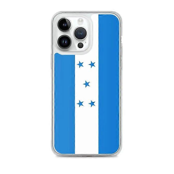 iPhone Case - Honduras Flag - iPhone 14 Pro Max - Flexible - Multicolor - Transparent TPU