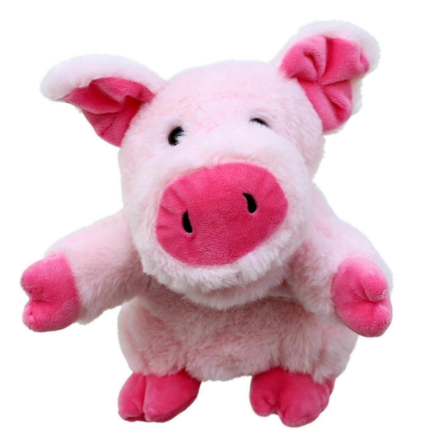 Plush Farm Animal Hand Puppet Toy Movable Mouth Dog Duck Horse Cow Sheep Pig Hand Puppet Role