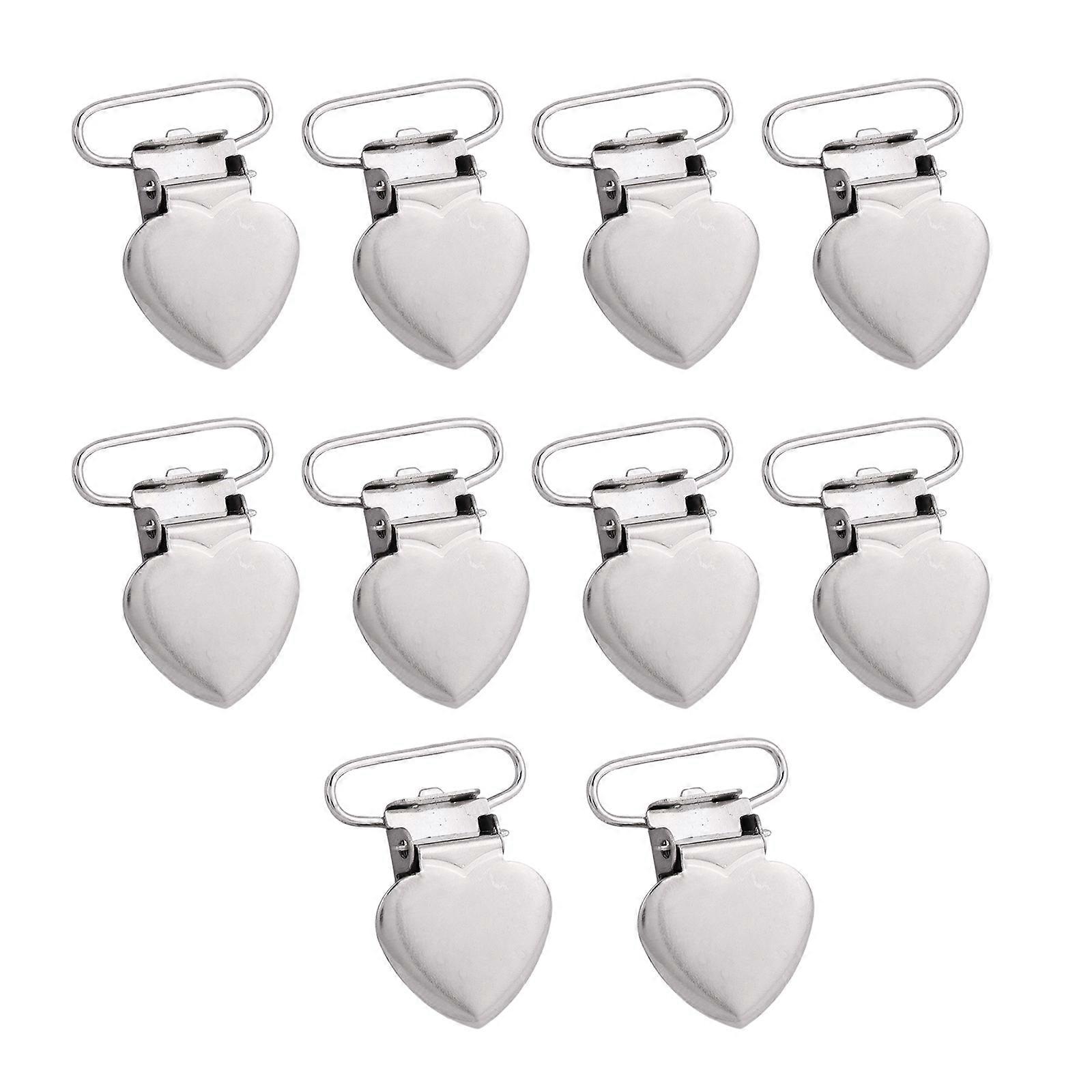 10pack Charm Heart Buttons Durability Alloys Sewing Buttons Unique Heart Buttons for Stylish Arm Comfort 2.5 Dimensions