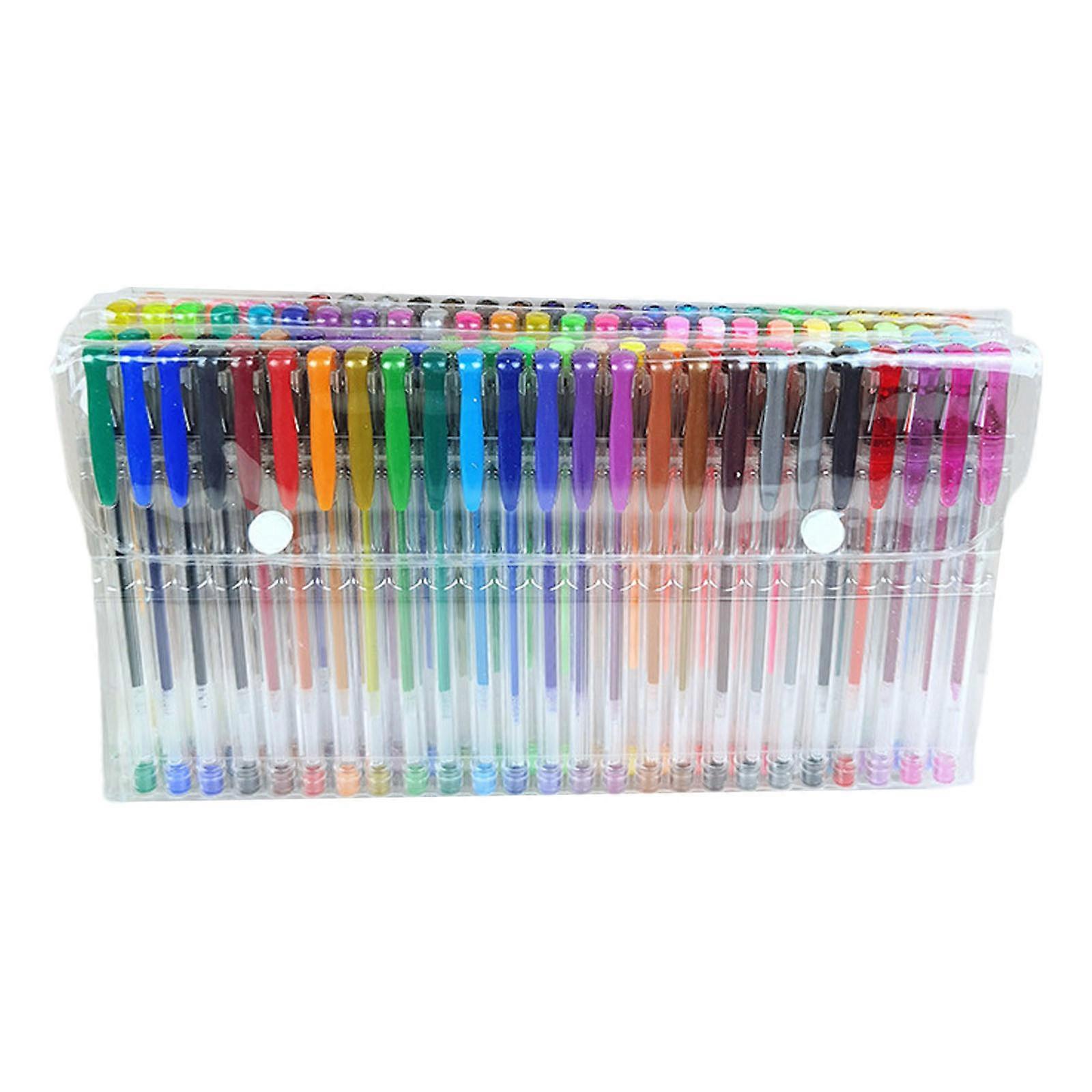 עטי ג'ל Fine Point 100pcs סט עט צבעוני לא רעיל למבוגרים ספרי צביעה יומן ציור כתיבה שרטוט