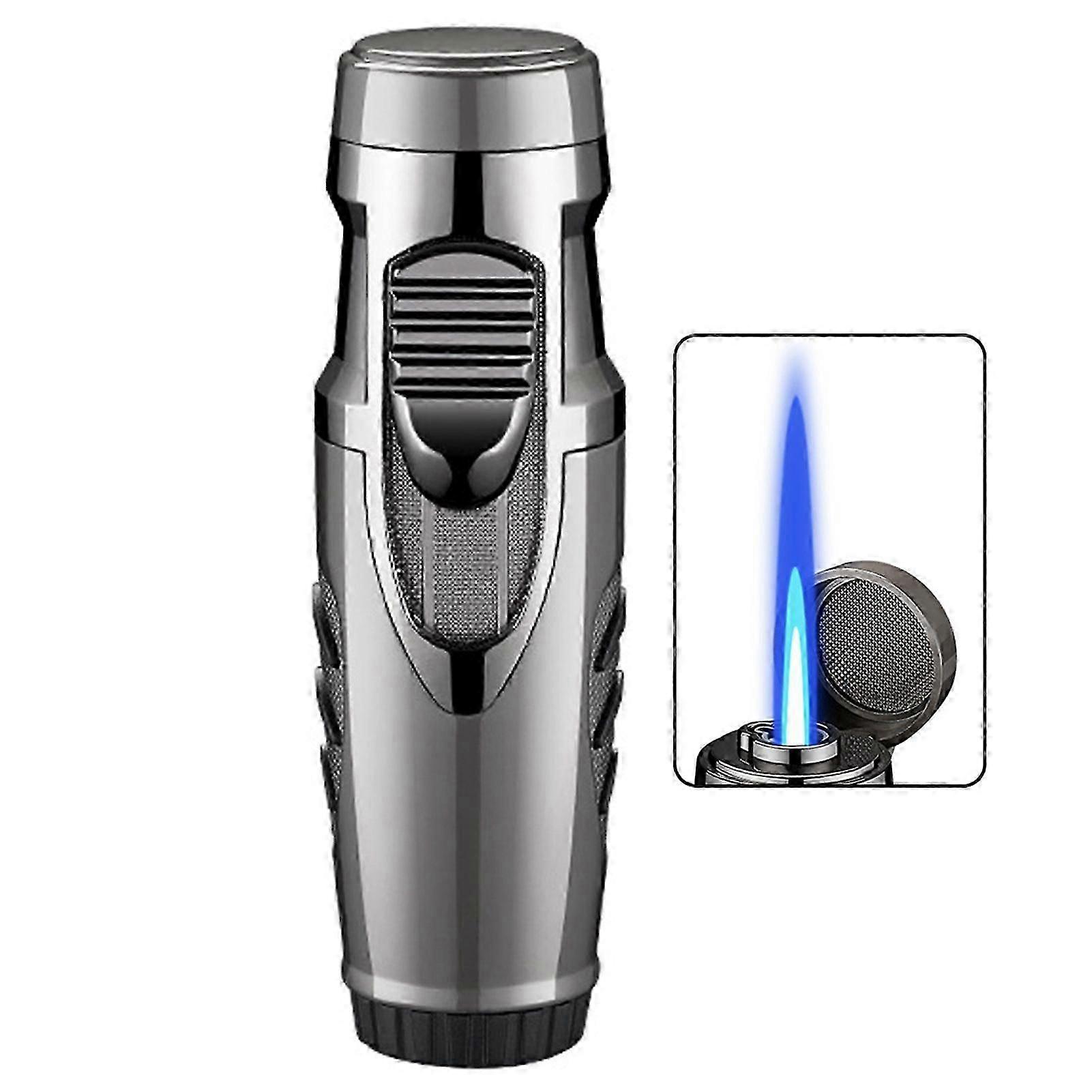 Adjustable Flames Lighter, Windproof Portable Jet Torch Lighter, Compact & Small, Outdoor Travel Lighter