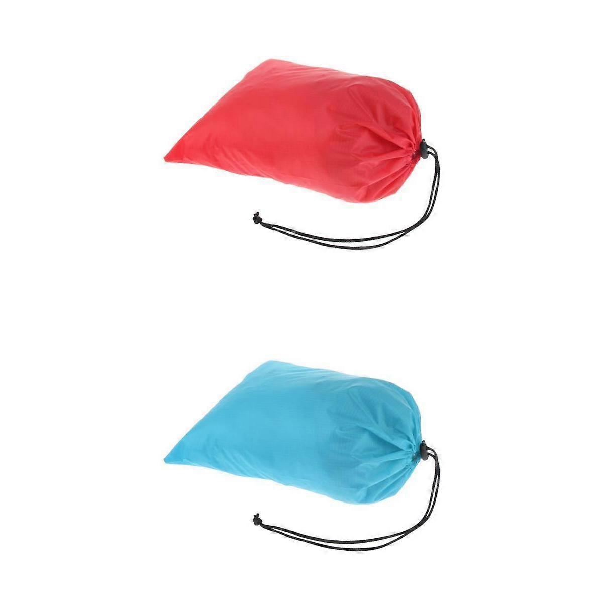 2 Pieces Waterproof Drawstring Storage Bag Stuff Bag for Clothes