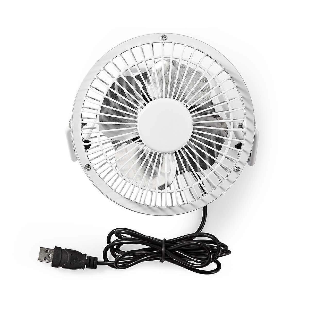 Mini Table Fan 10cm 3W Metal Rotary 1 Speed
