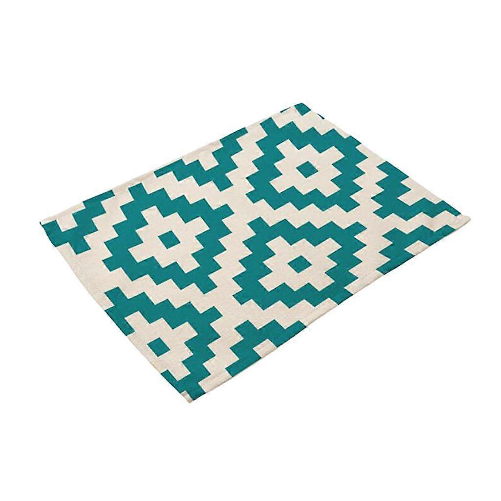 Geometric Print Art Pattern Placemat Dining Table Mats Home Kitchen