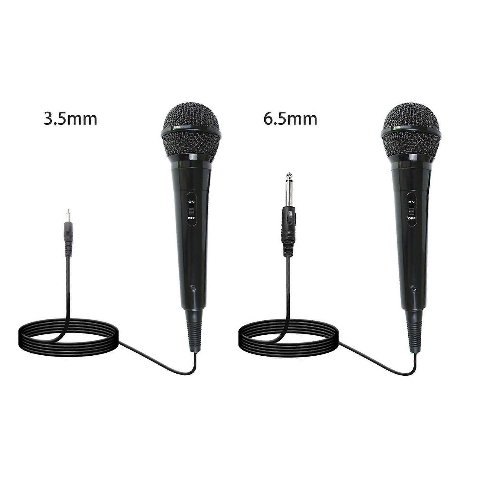 Dynamic Wired Microphone with 200cm Cable ON/Off Switch Handheld Microphone for Karaoke Singing, Speech, Wedding