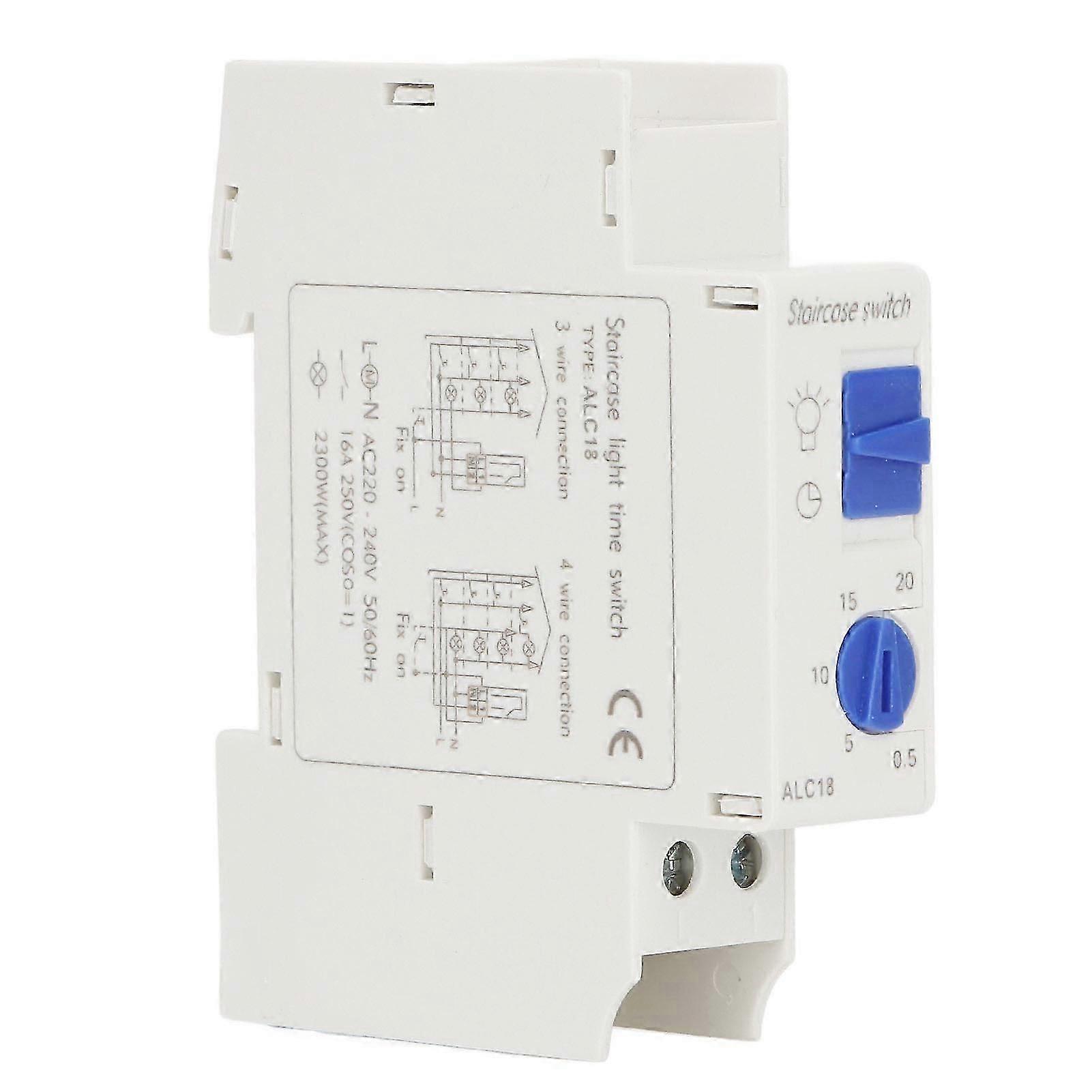 Time Control Switch Mechanical Timer Switch DIN Rail Mounting 220?240VAC 16A 0.5?20min ALC18