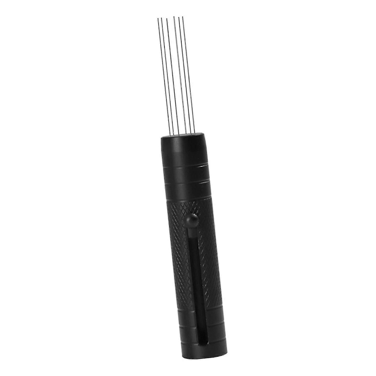 Coffee Tamper Distributor Espresso Machine Accessories, Hand Stirrer, 6 Pins Coffee Stirrer Suitable for Espresso Machines