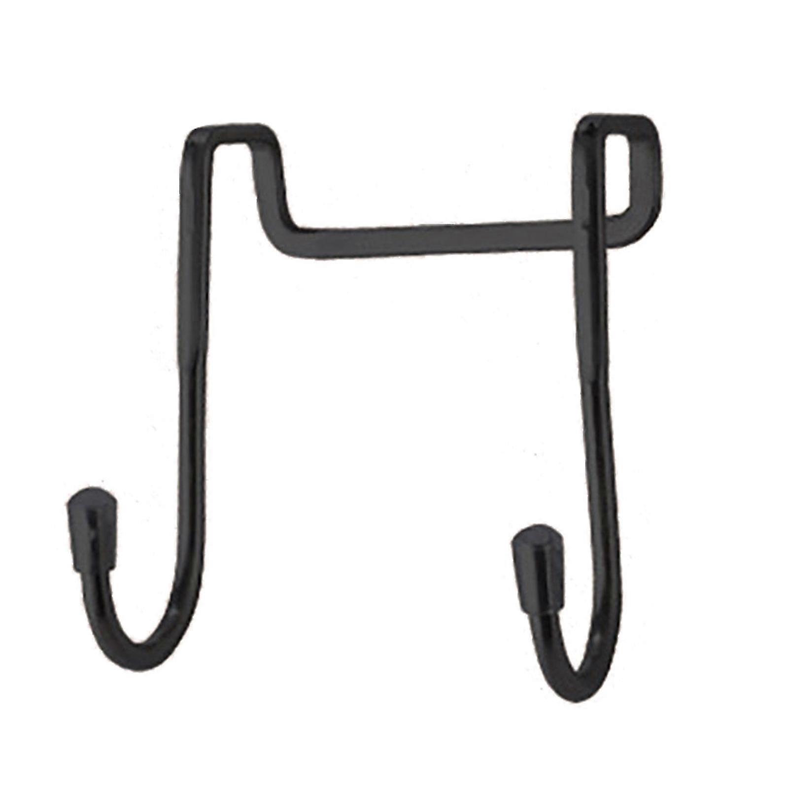 キッチンバスルームキャビネットドアタオルハンガー用ステンレス鋼Sフック-ブラック