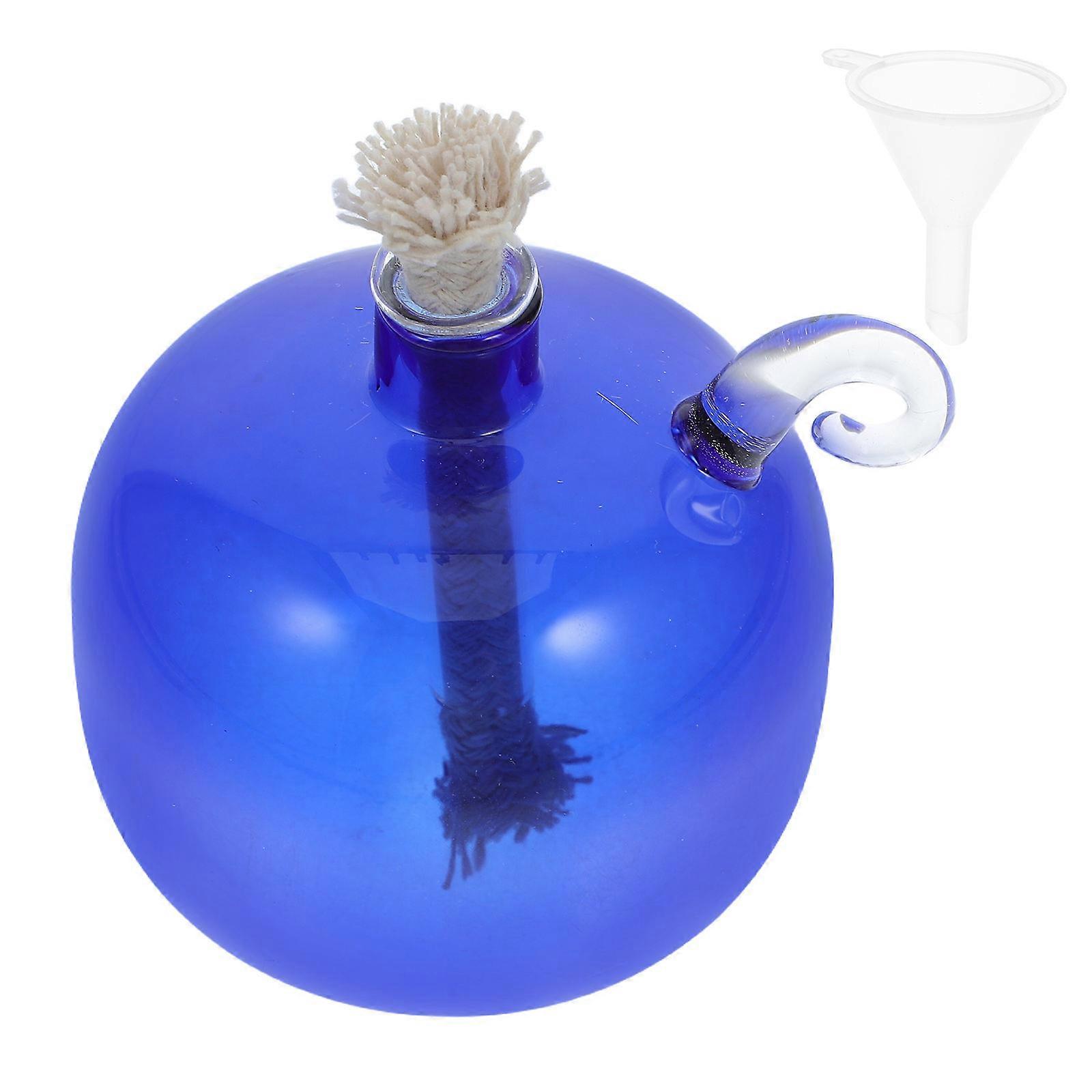 Borosilicate Glass Oil Lamp, Refillable and Versatile for Any Room Setting