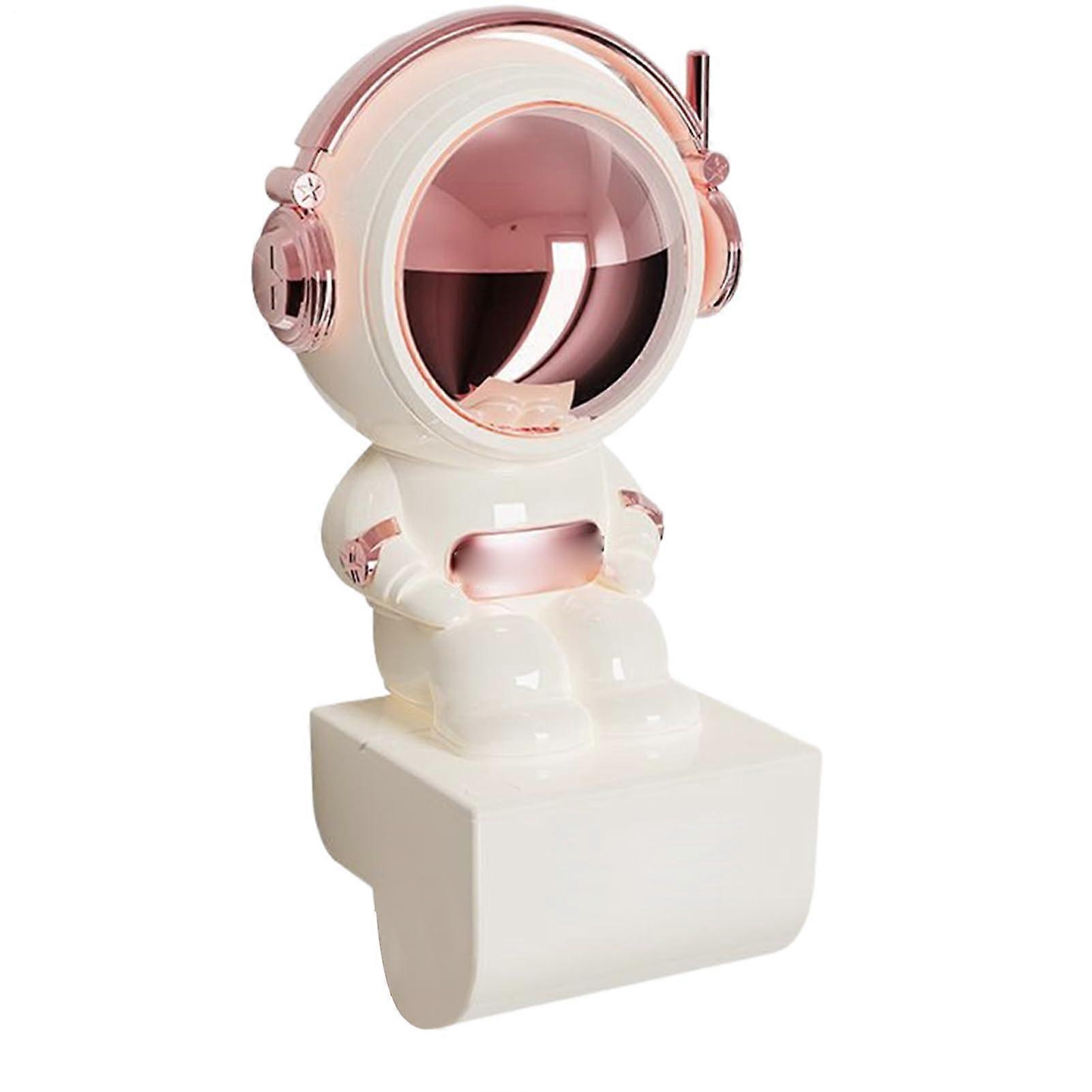 Toothpaste Dispenser With Suction Cup Astronaut Design, Space Saving Bathroom Organizer, Sturdy Face Wash Holder