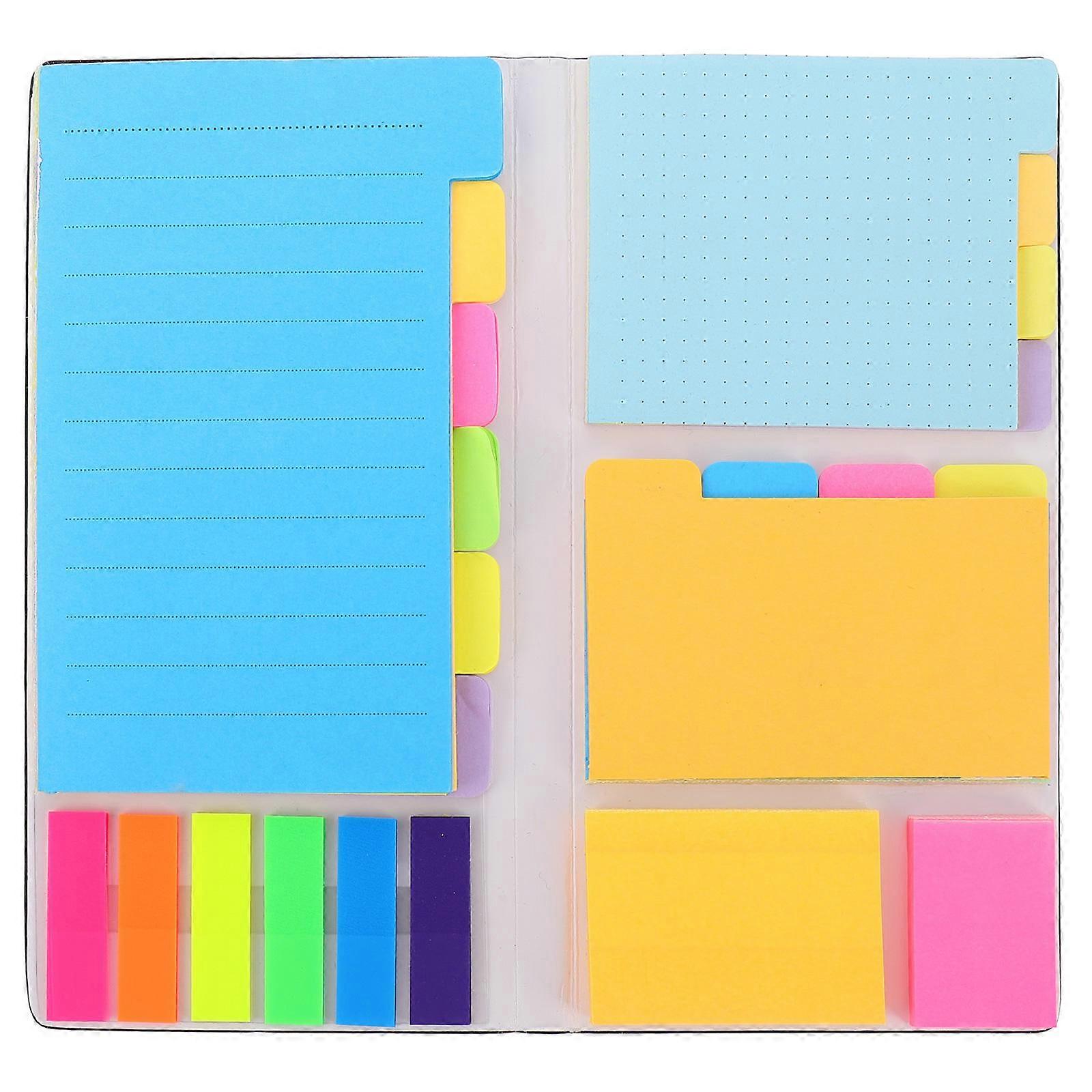 Creative Sticky Memo Pad with Adhesive Tabs Combination Note Pad for Home, School and Office Use Easy Reminder Notes