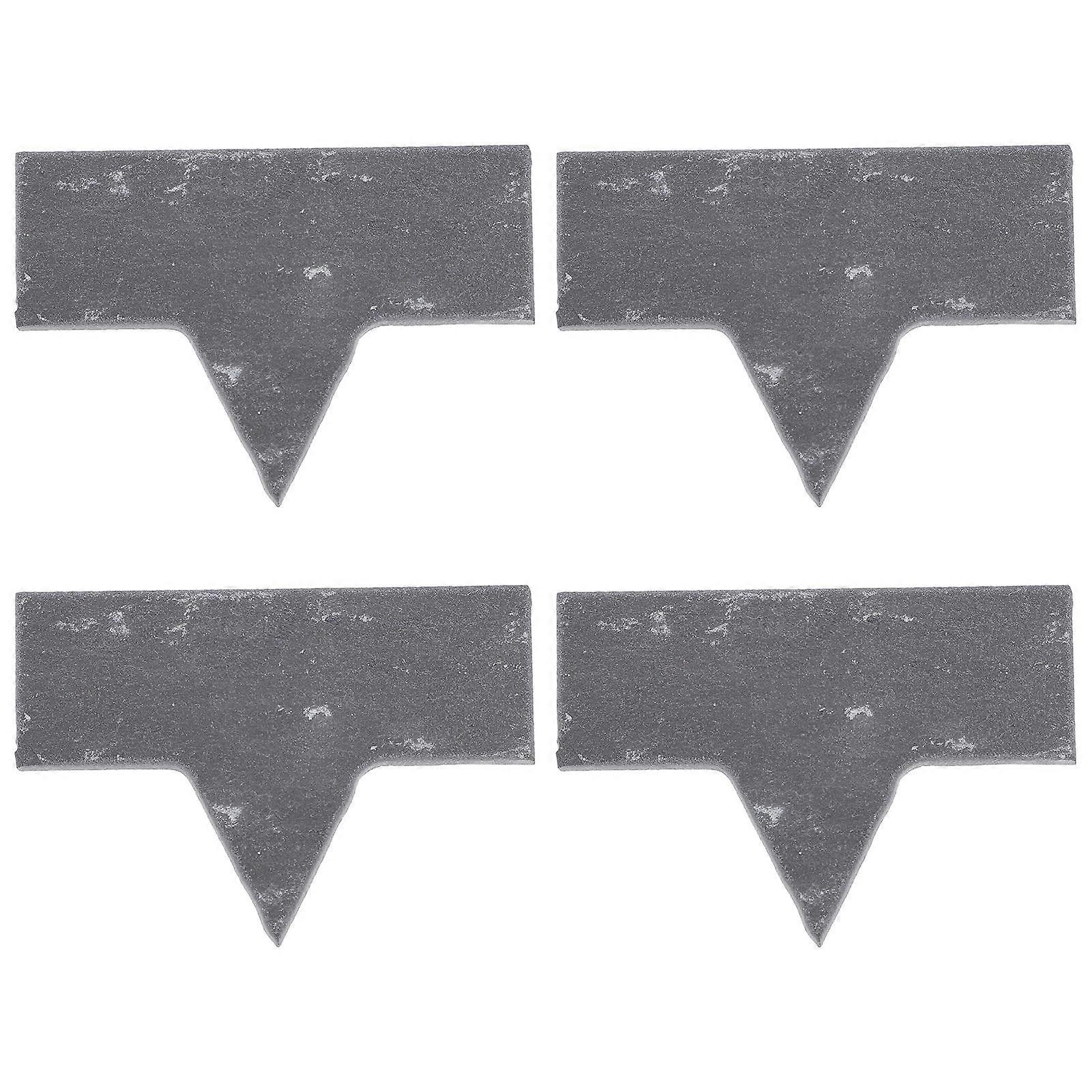Black Cheese Toppers for Decor with Simple Design Lightweight and 4 Pieces