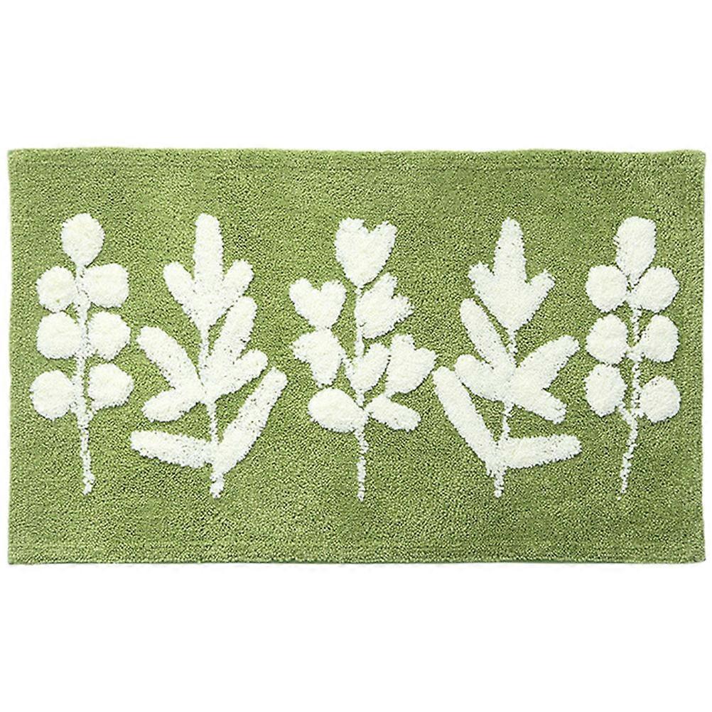 Living Room Carpet Flocking Material Anti-slip Water-absorbing Elegant Design for Home Hotel 45x65cm 1Pcs