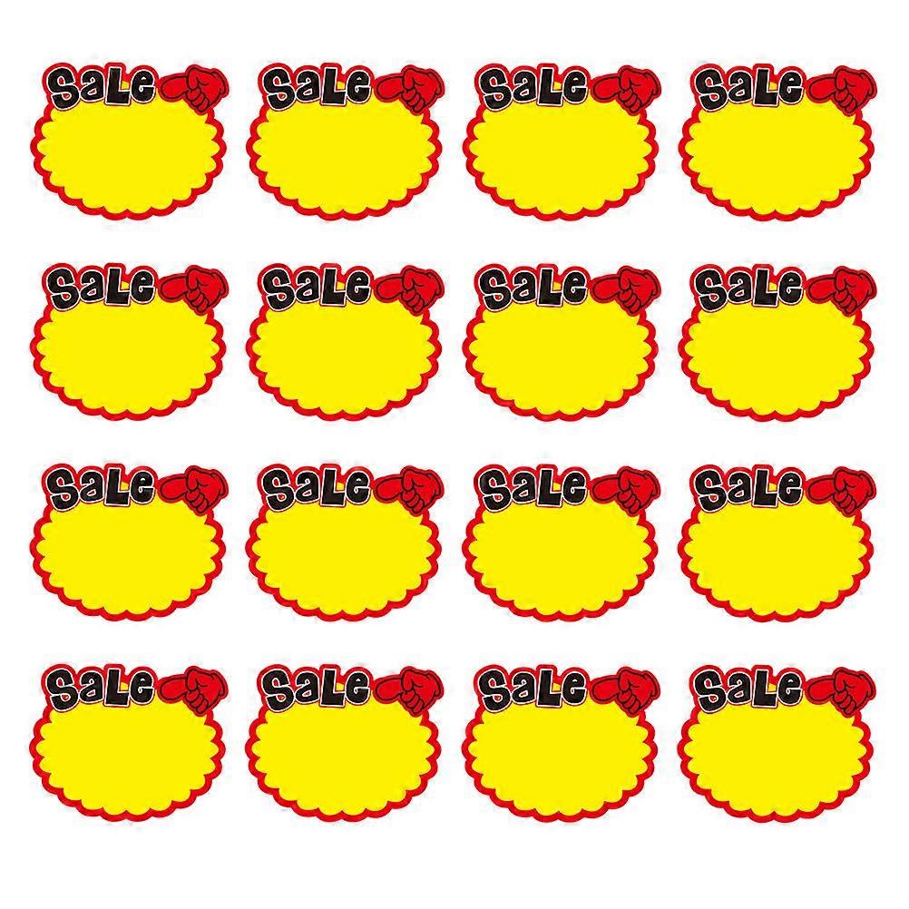 Sticky Price Labels Market Price Signs Retail Store Display Price Tag White Cardboard 9x7cm Price Indication 50Pcs