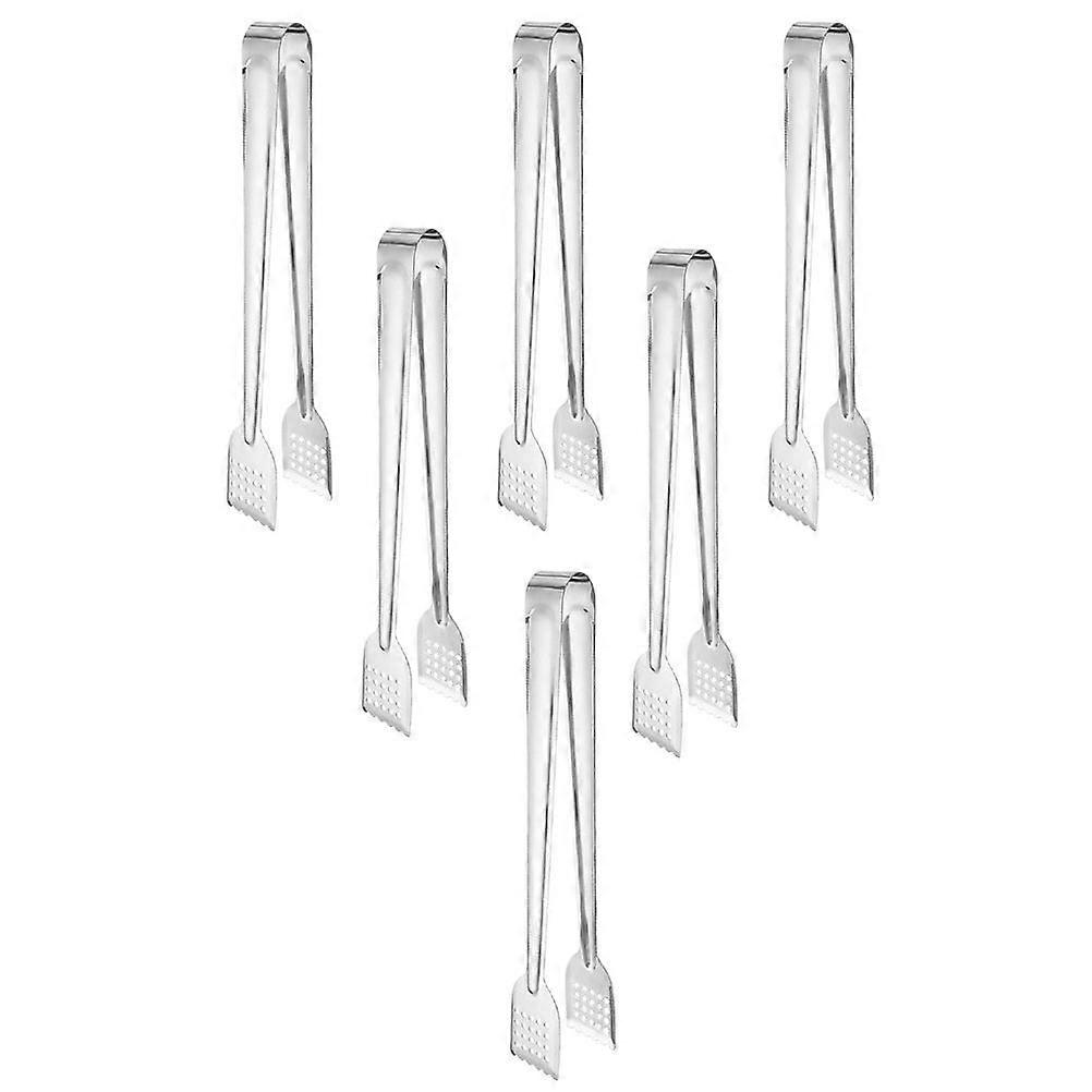 Cooking Tongs Tweezers Rectangular Grip Practical Design Home Cooks 6Pcs