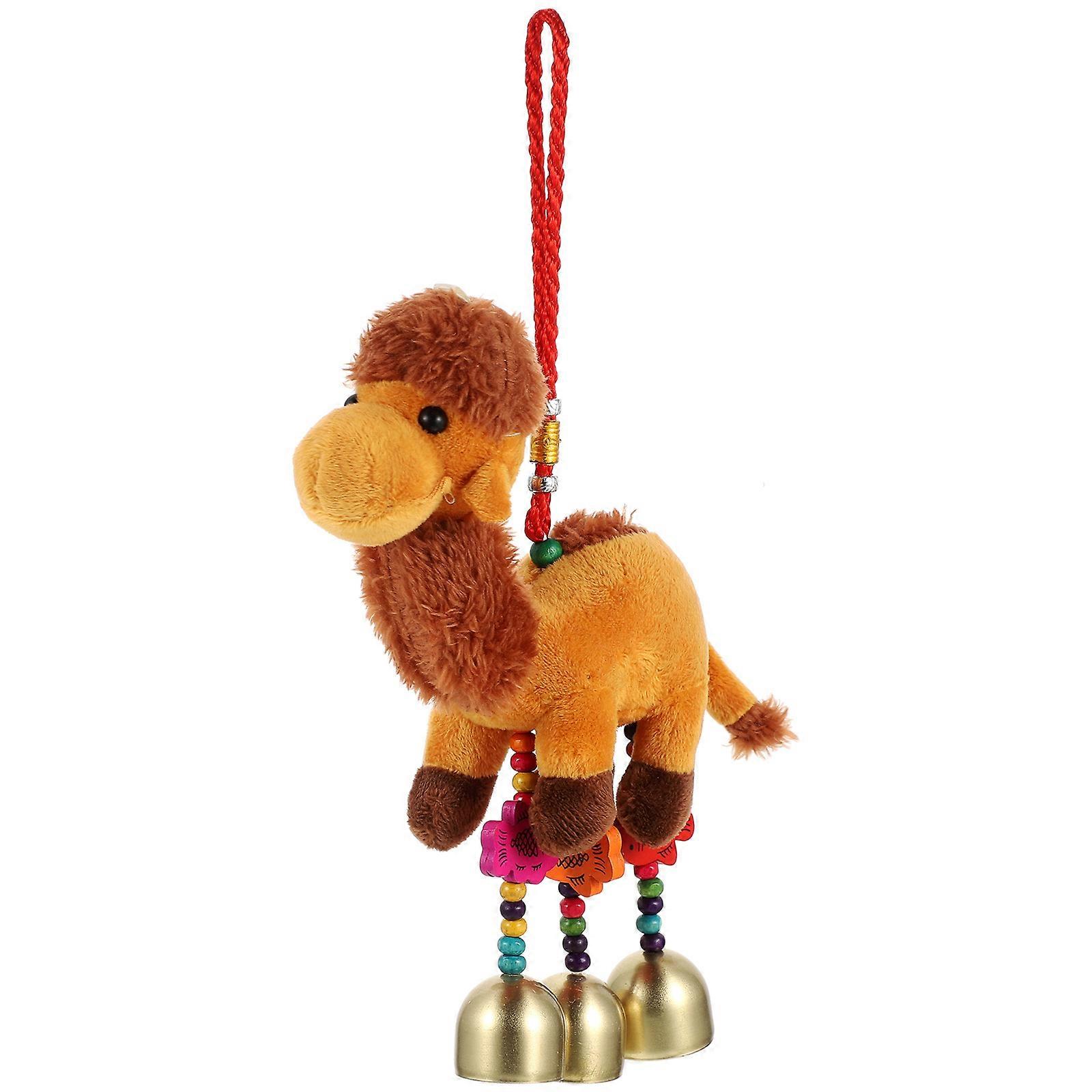 Camel Shape Keychain Cartoon Animal Keyring Bag Accessory Visual Enjoyment Travel 22x16x8cm 1Set
