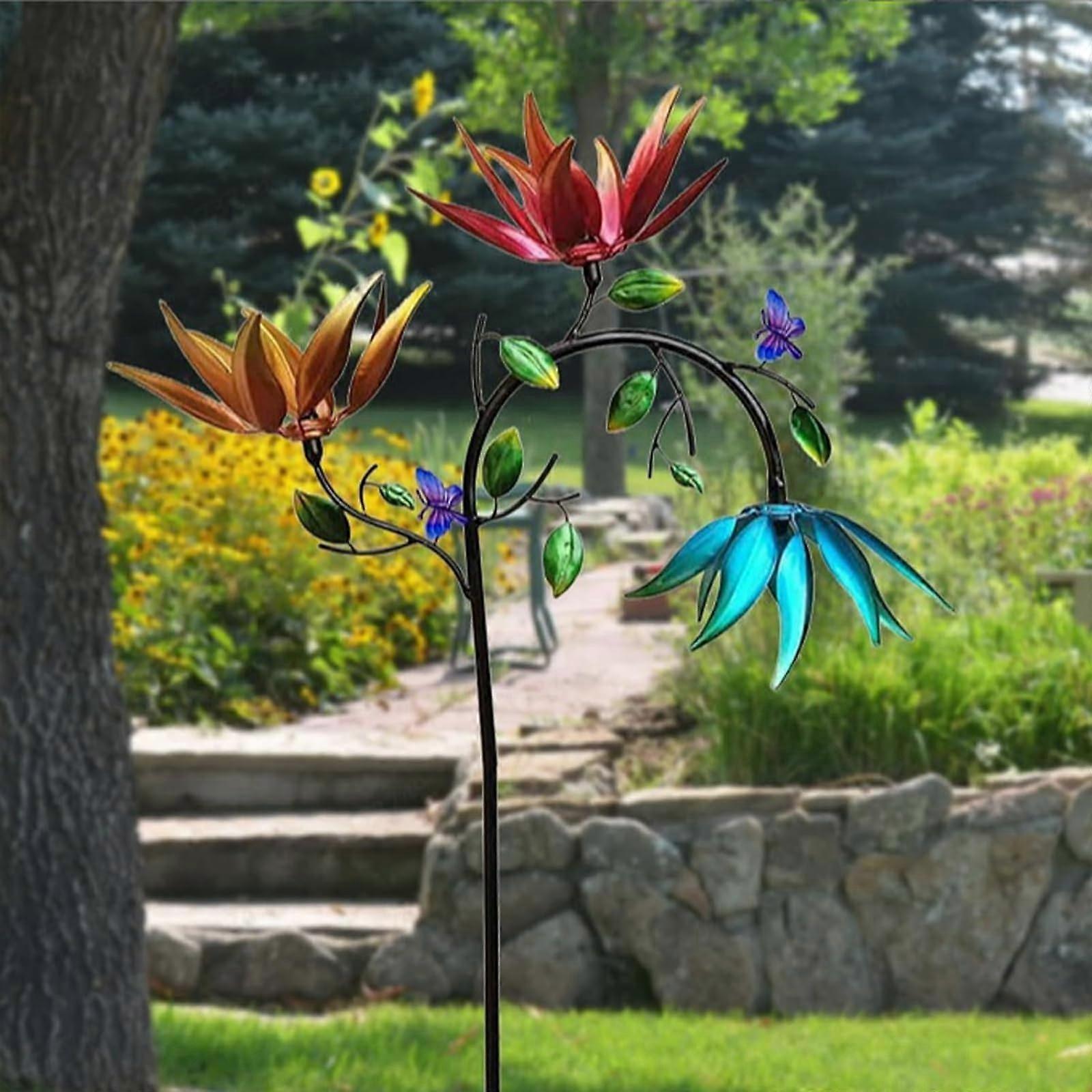 Kinetic Wind Chime with Metal Garden Stake Ref: 2196