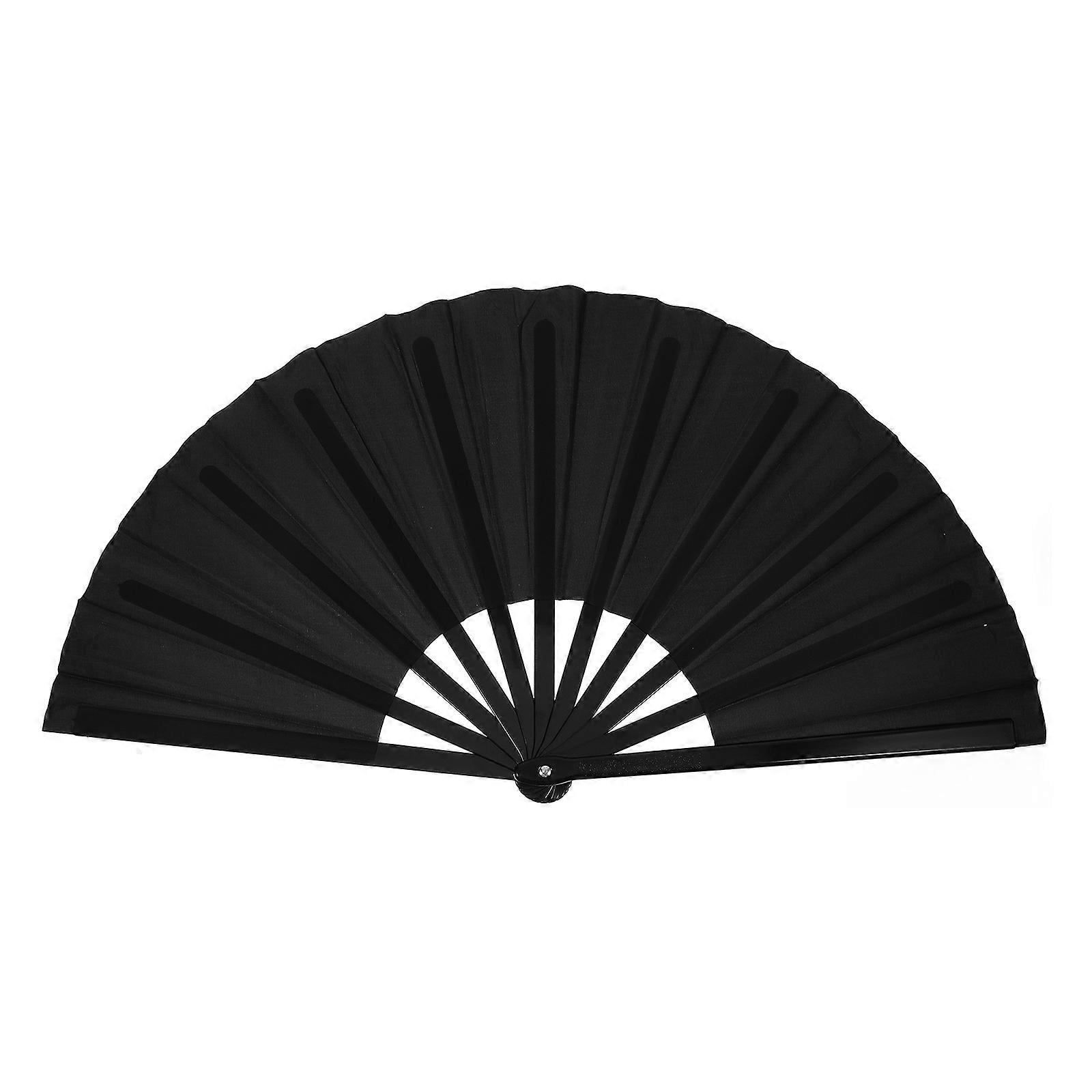 Handheld Folding Fan Foldable Fan Black Stage Performance Retro Style Fan 64.00X33.00X3.00CM Unfold 1Pack