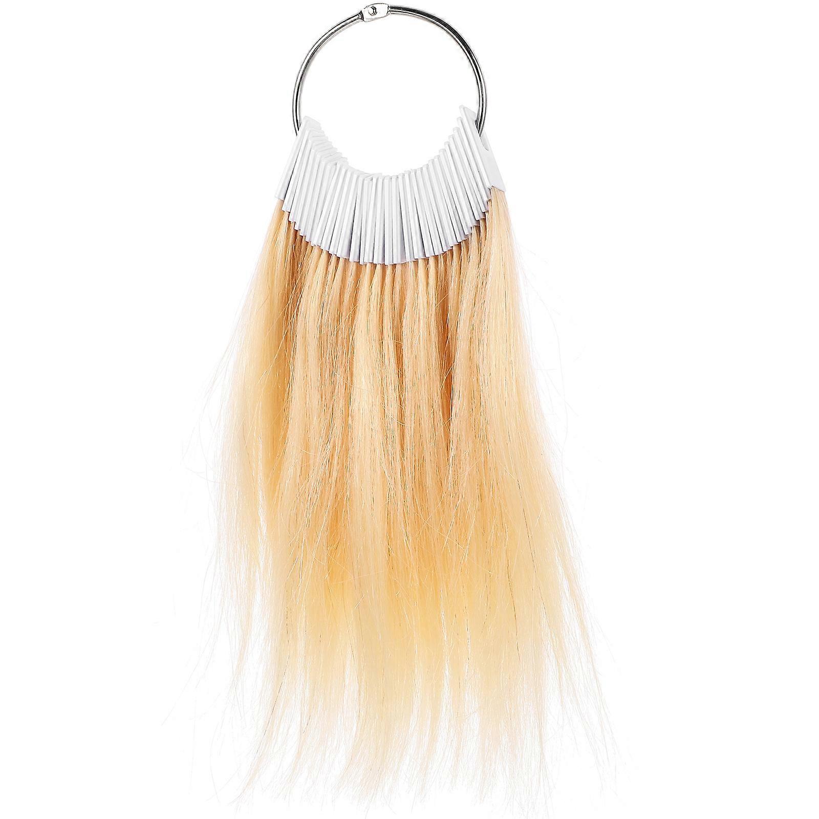 Hair Colour Shade Chart Hair Strands for Testing Assorted Colors 22.50X1.50X0.10CM Waxing Testing 30Pcs