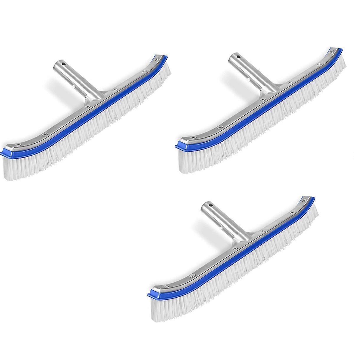 18 Inch Swimming Pool Cleaning Pole Brush Head Replacement Brush,Blue