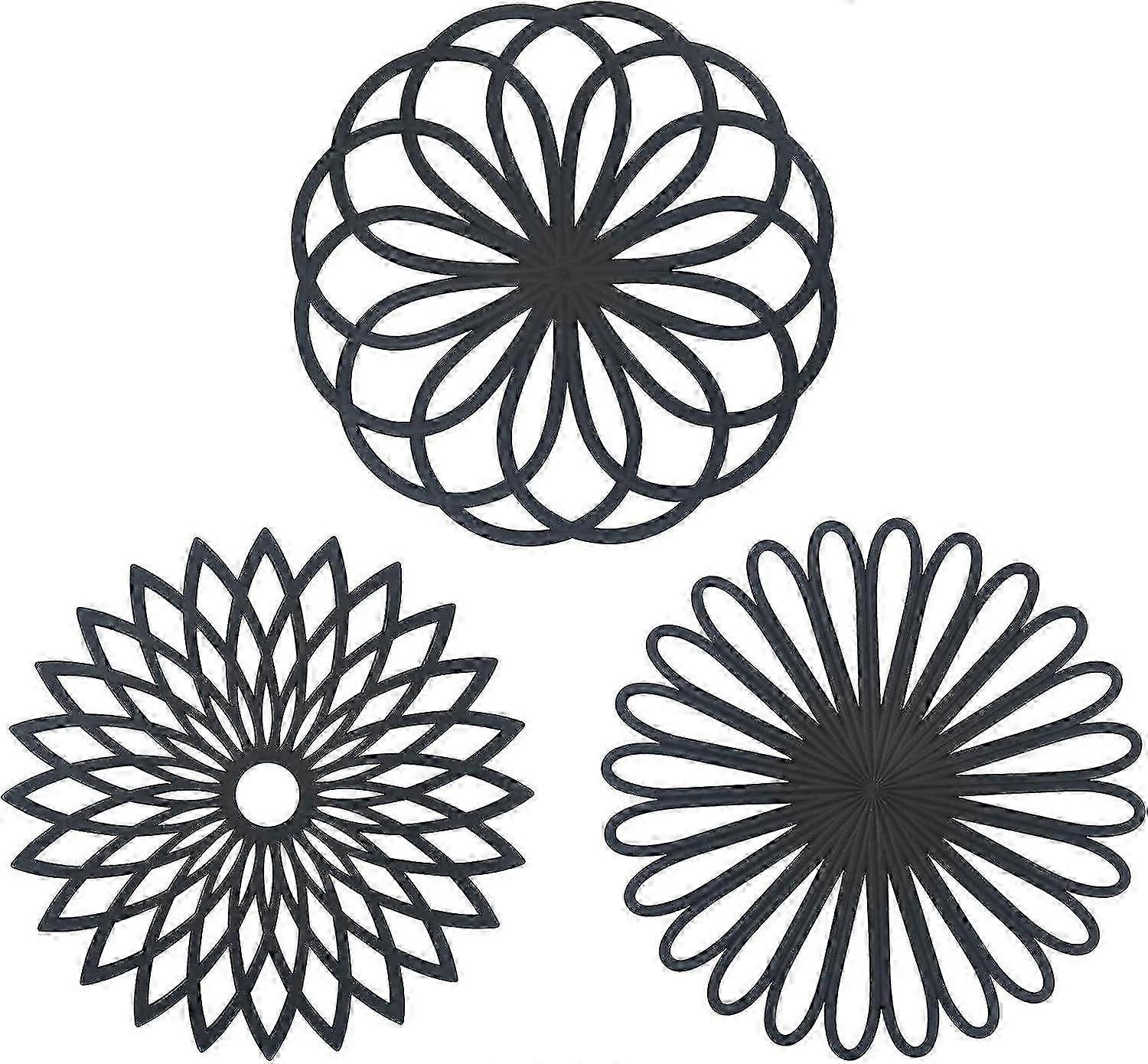 Silicone Coasters - 3PCS Heat Resistant Multi-Function for Kitchen and Dining Room