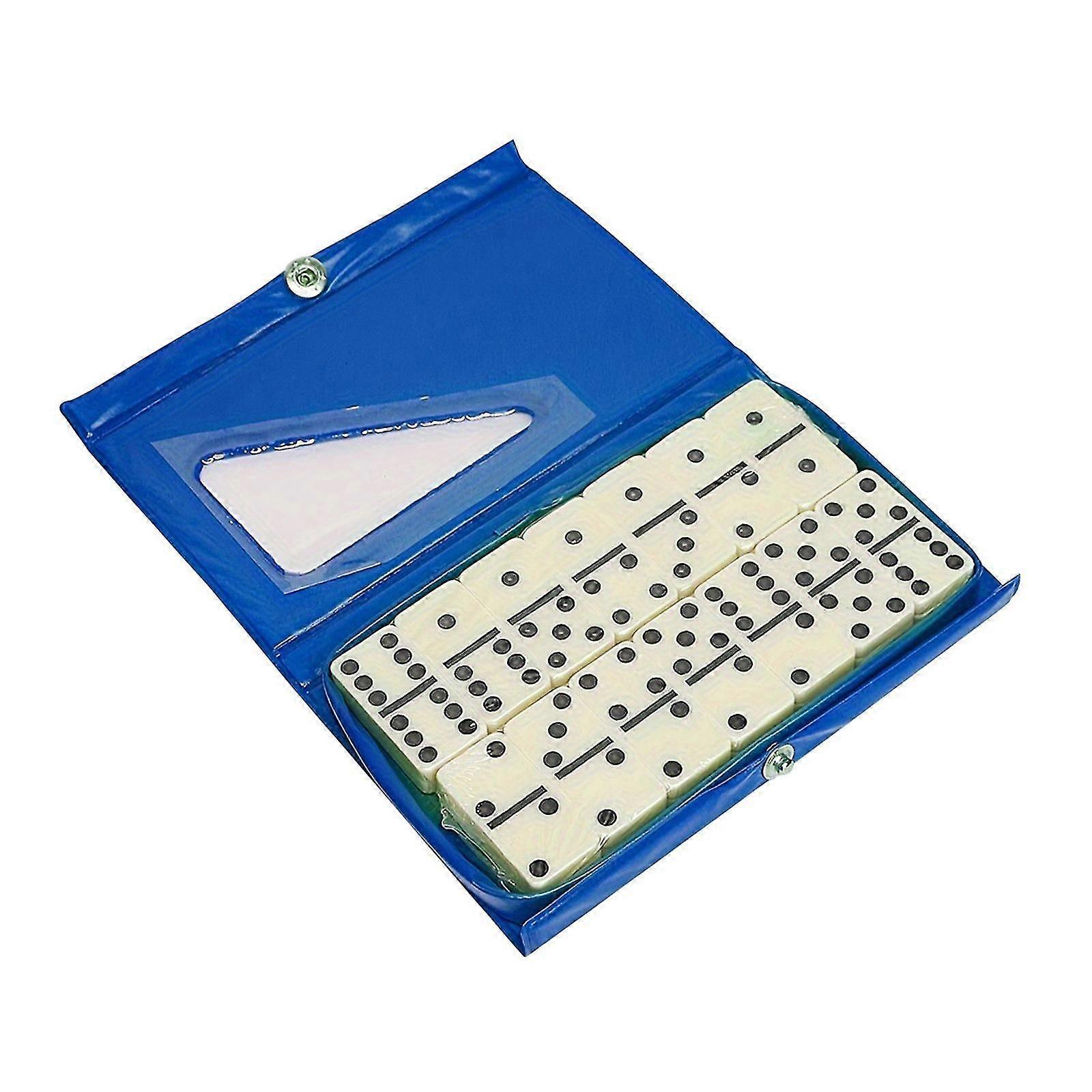 Dominos Set Puzzle Game Activity Travel Game Fun Classic Blocks Game for Kids Red