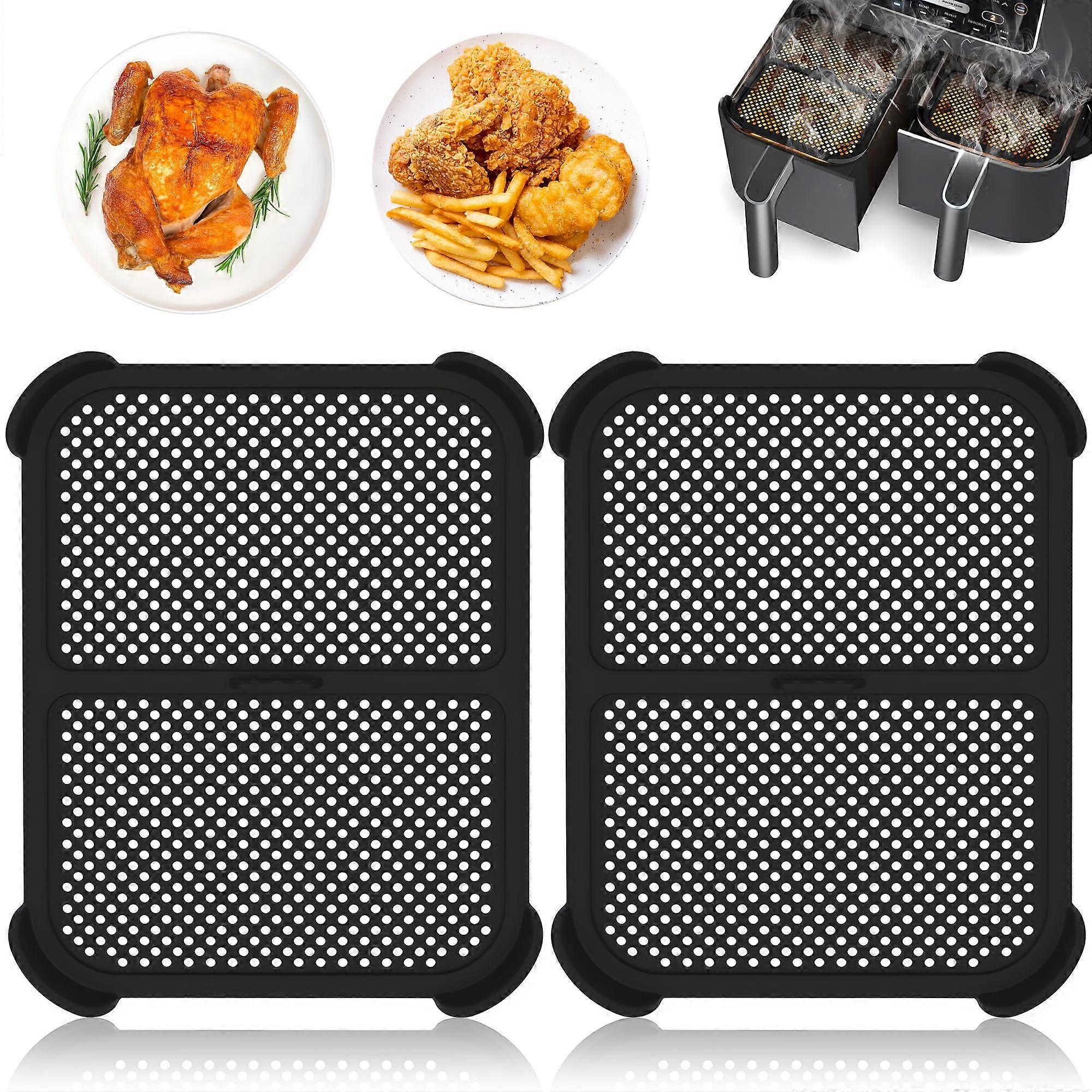 Splash Guard for Ninja Hot Air Fryer, Pack of 2, Reusable Grease Splash Protection