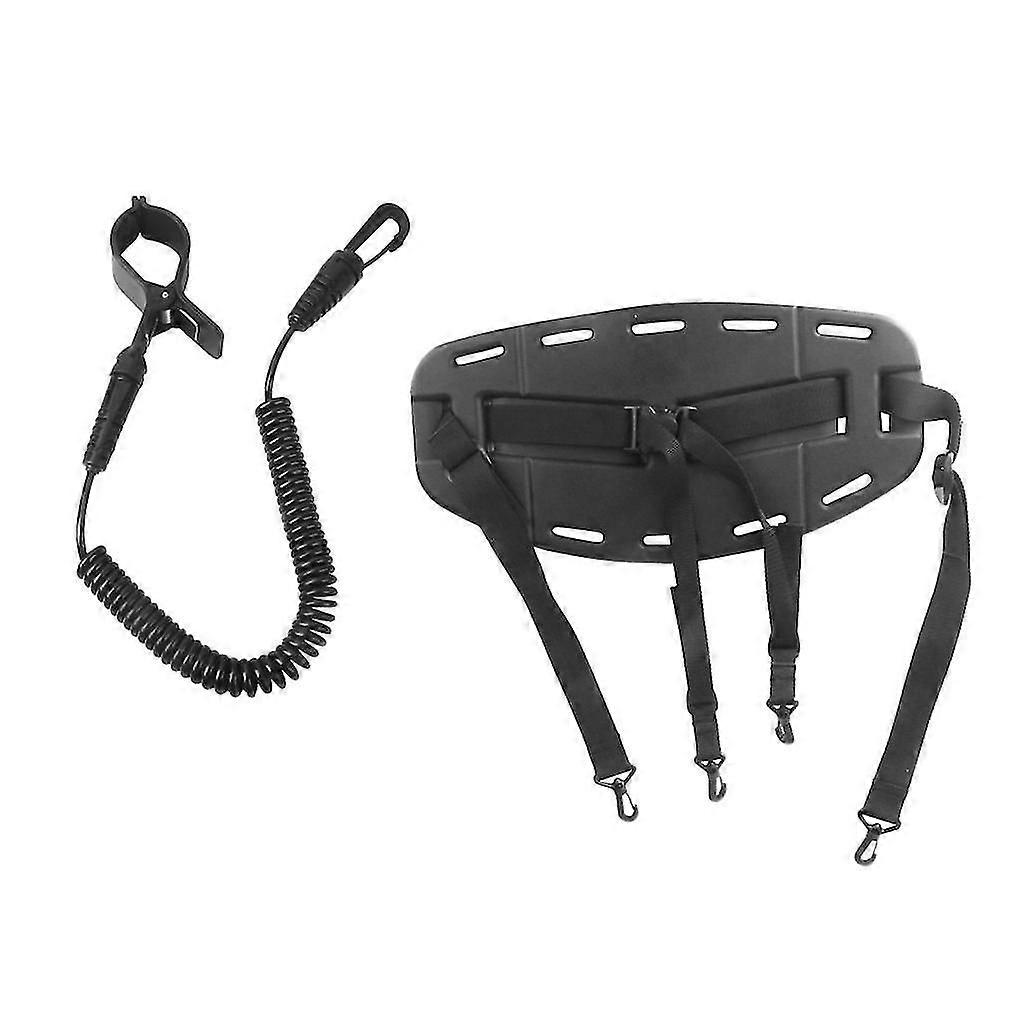 Kayak robuste Canoë Siège Dossier Support avec Spirale Bobine Pagaie Leash