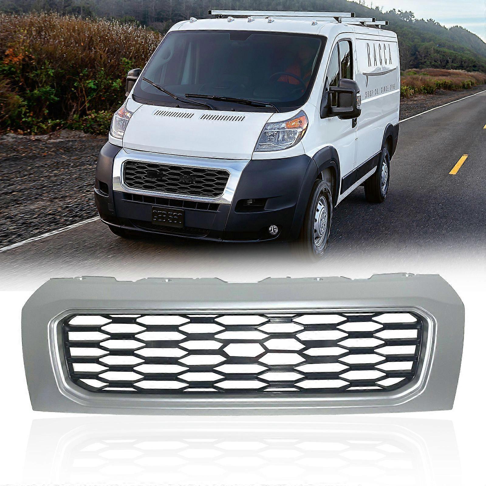Front Grill for 2019~2022 Ram ProMaster 1500/2500/3500 Gloss Black MK58085