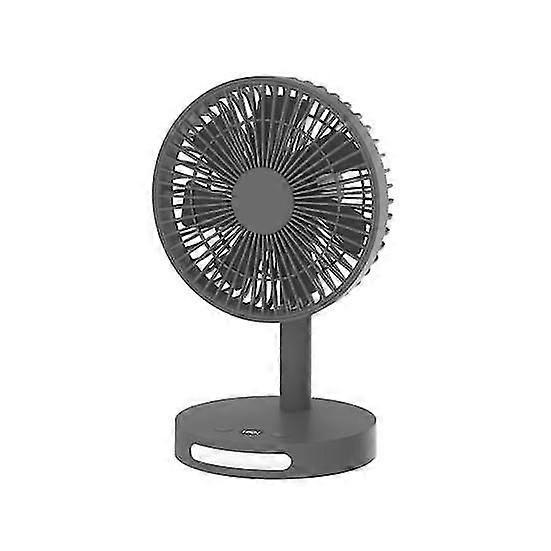 Desk Fan with 4 Speed Settings Digital Display Low Noise Rechargeable Travel-friendly Personal Cooling Fan with Light