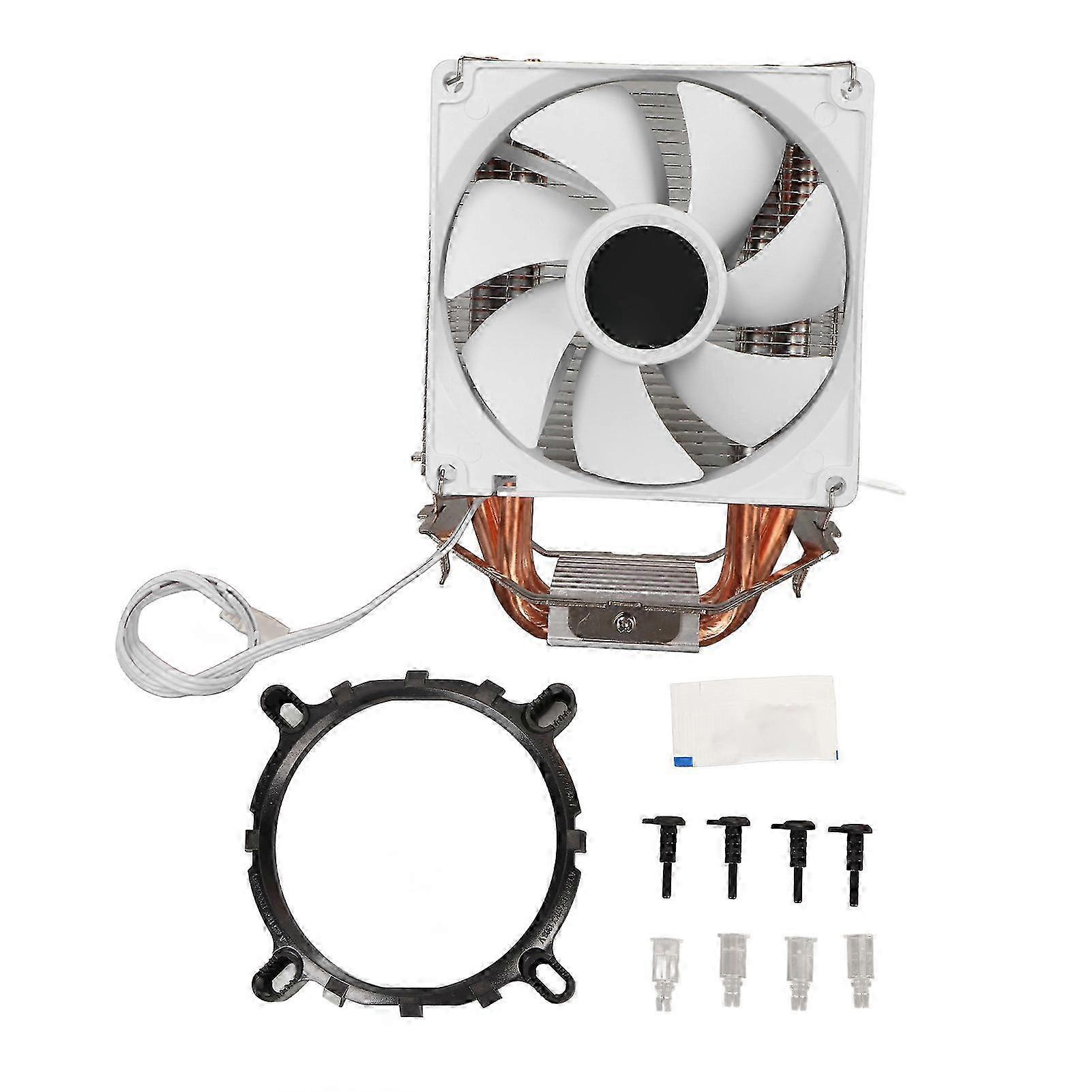 CPU Cooling Fan Professional Efficient 6 Tubes 3 Wires White Frame CPU Cooler for Intel 775 1150 1151 1155 1156 1200 1700 1356 1366 hwy