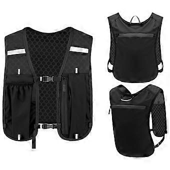 Lightweight Breathable Running Hydration Vest with Phone Pocket and Adjustable Straps