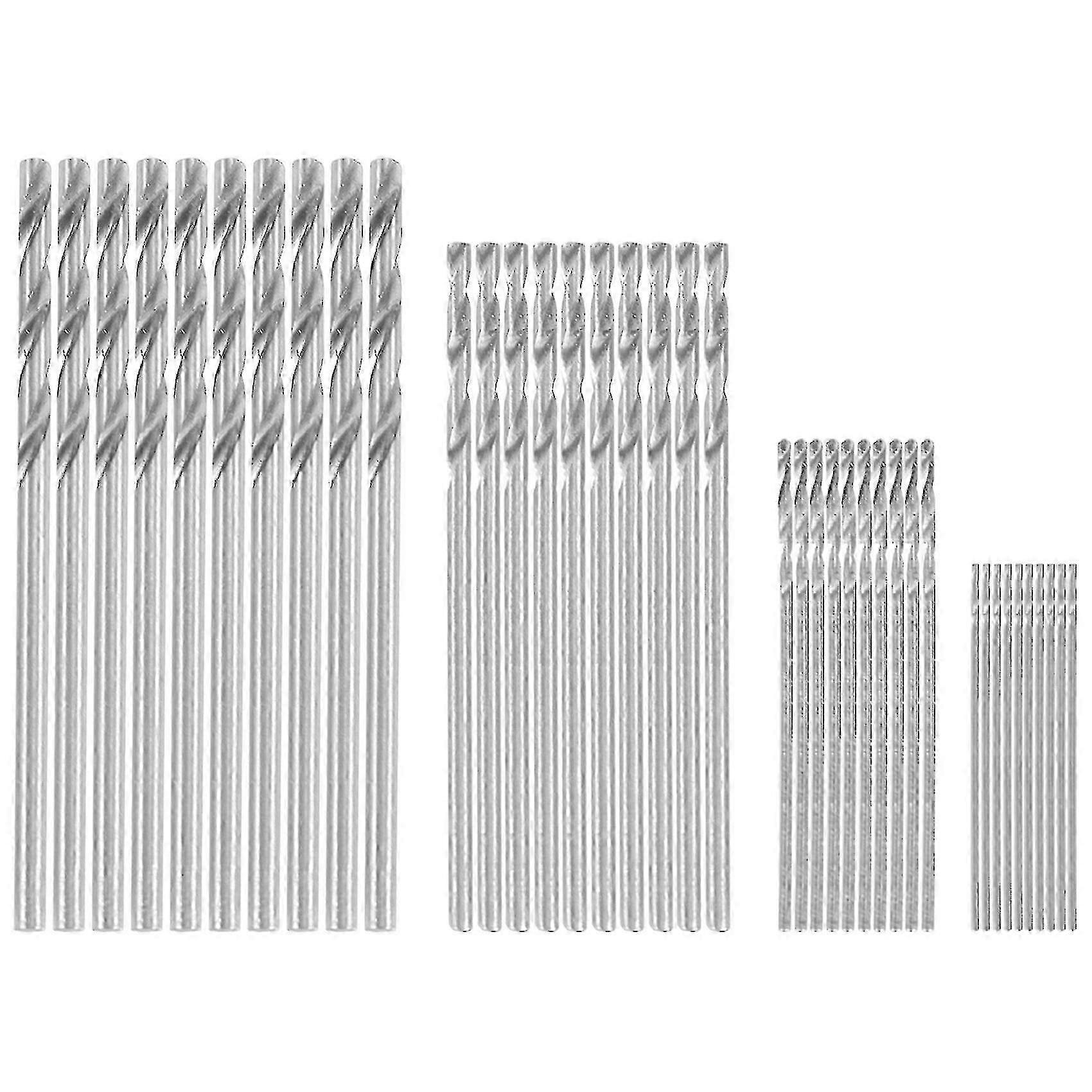 40 Pcs Mini HSS Bit 0.5mm-2.0mm Straight PCB Twist Bits Set