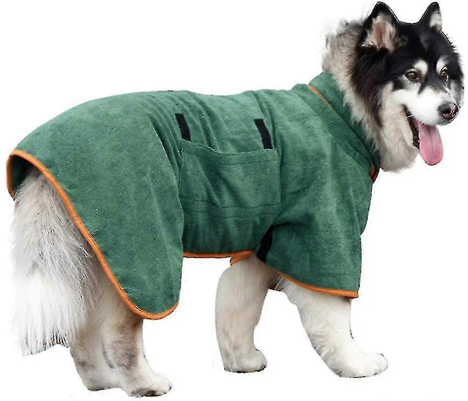 Fast Drying Dog Drying Coat - Super Absorbent Microfiber Bath Towel for Pets, Luxuriously Soft