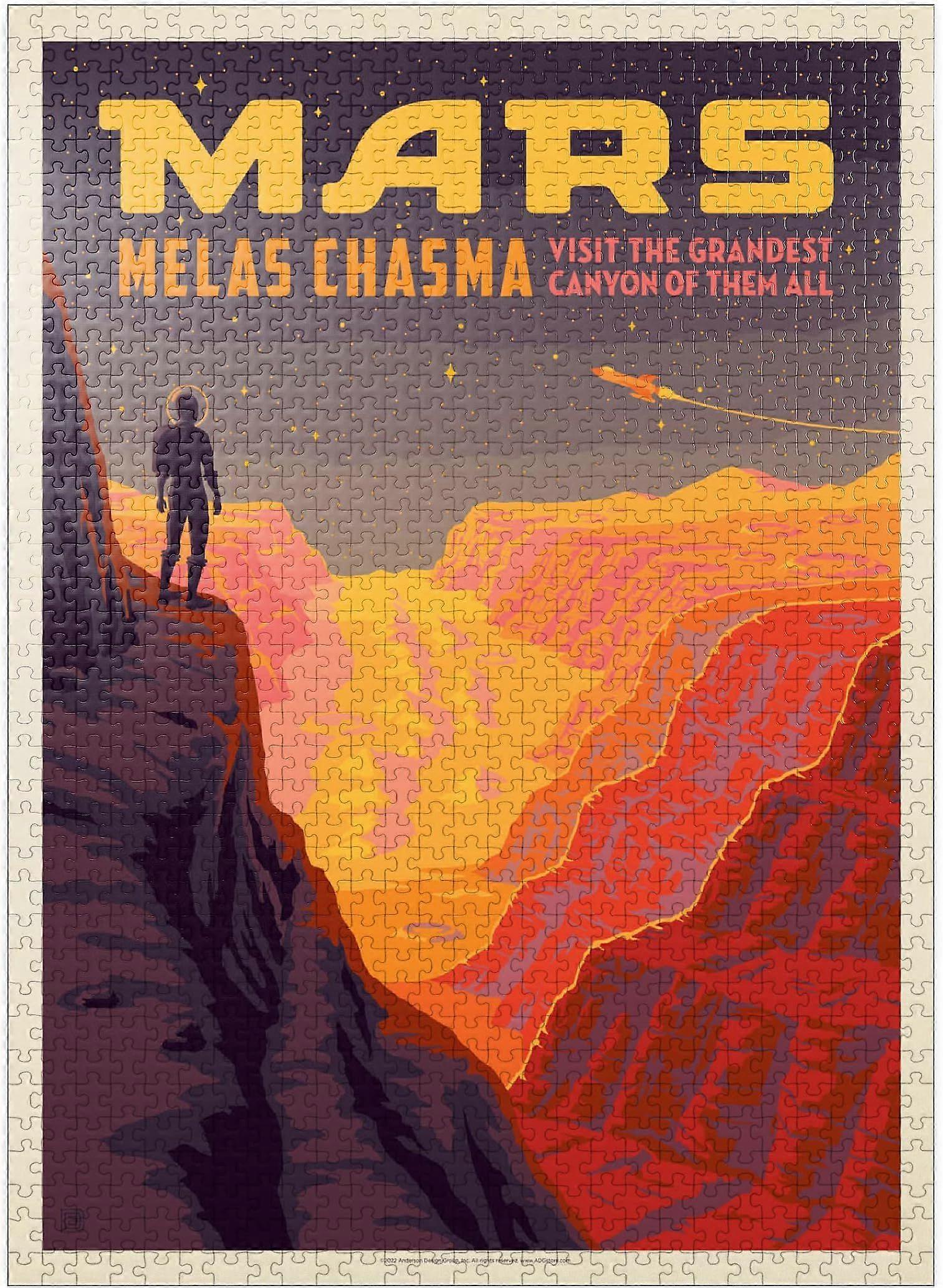 Mars: Melas Chasma,  Premium 1000 Piece Jigsaw Puzzle
