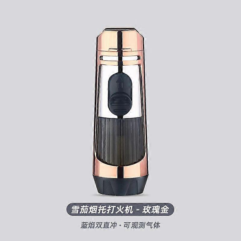 Cigar Lighter Double Fire Torch Lighter With Smoke Truss Cigar Drill 3-In-1 Multifunctional Cb-25Ar1