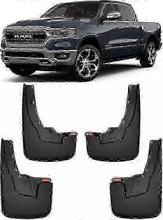 2019-2024 Ram 1500 Splash Mud Flaps Set Fits With Flares