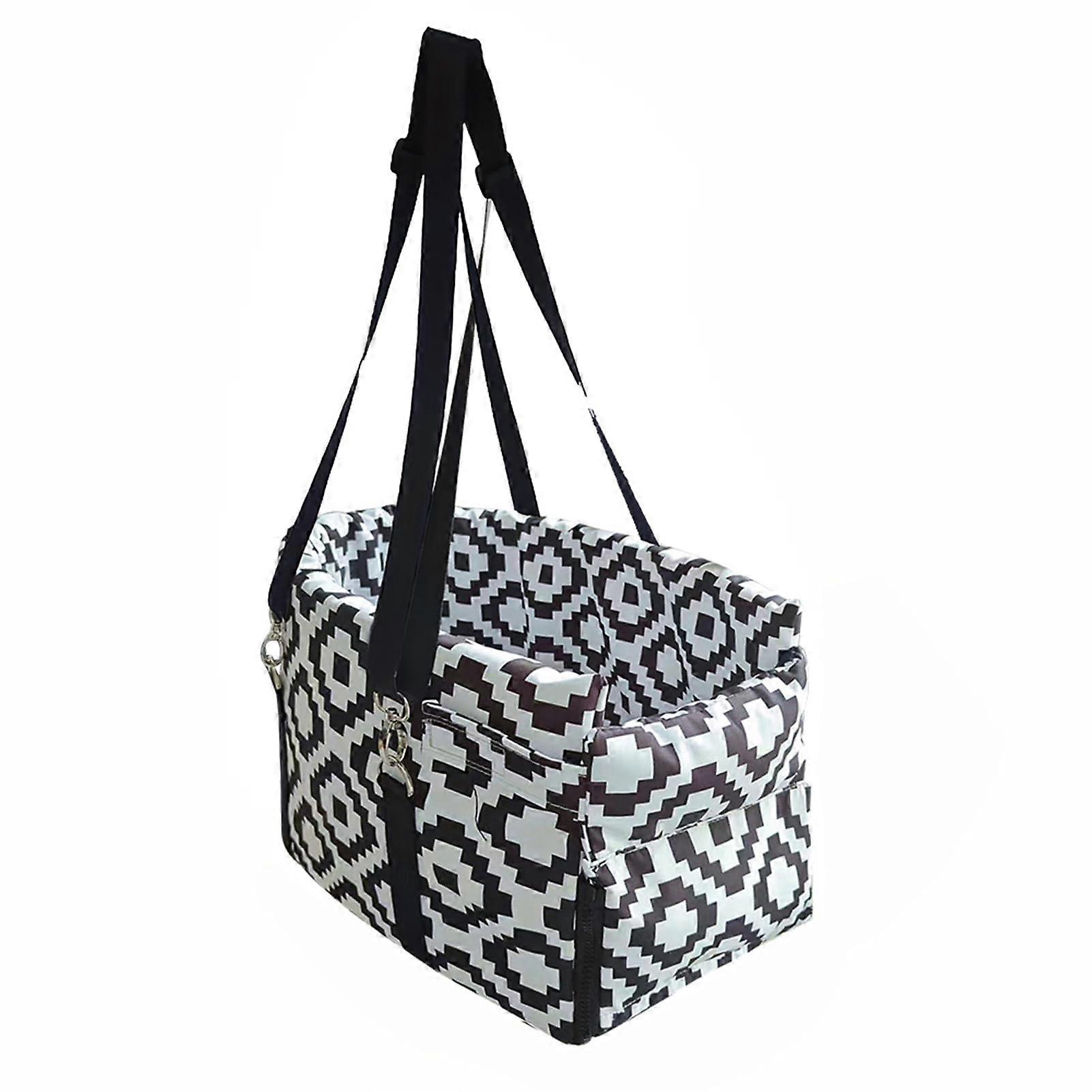 Cat Dog Carrier Comfortable Design Car Travel Bag with Builtin Cushion